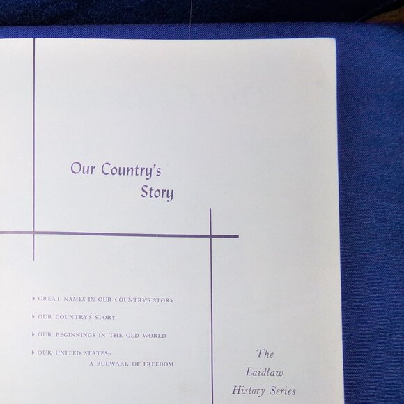 Our Country's Story: The Laidlaw History Series 1962 American History Text Book - Picture 4 of 9